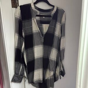 LOFT Plaid Top